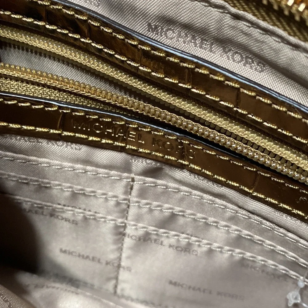 Michael Kors Embossed Leather Clutch Wallet Purse